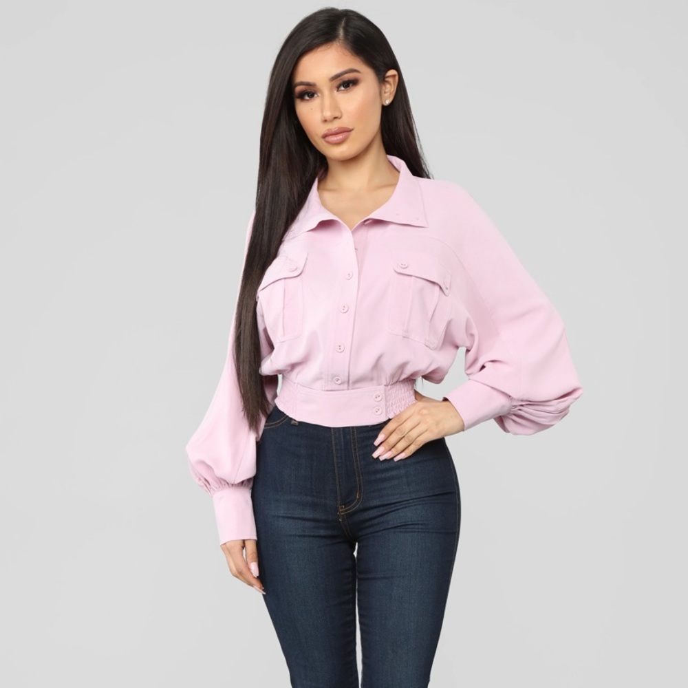 Strong feelings button down jacket